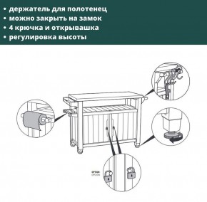 Столик для барбекю 207 Л (Unity XL 207L) в Снежинске - snezhinsk.ok-mebel.com | фото 8