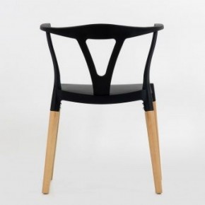 Стул Barneo N-218 Wishbone интерьерный кухонный черный в Снежинске - snezhinsk.ok-mebel.com | фото 2