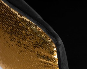 Стул барный DOBRIN DARCY GOLD SHINY, черный велюр с золотыми пайетками в Снежинске - snezhinsk.ok-mebel.com | фото 8