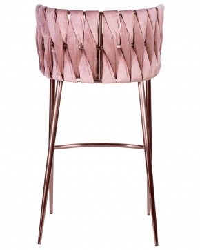 Стул барный DOBRIN EMMA ROSE GOLD, розовый велюр (VF-10) в Снежинске - snezhinsk.ok-mebel.com | фото 5