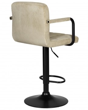 Стул барный DOBRIN KRUGER ARM BLACK, бежевый вельвет (LAR-E2041-04) в Снежинске - snezhinsk.ok-mebel.com | фото 4
