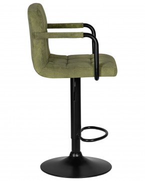 Стул барный DOBRIN KRUGER ARM BLACK, зеленый вельвет (LAR-E2041-7) в Снежинске - snezhinsk.ok-mebel.com | фото 3