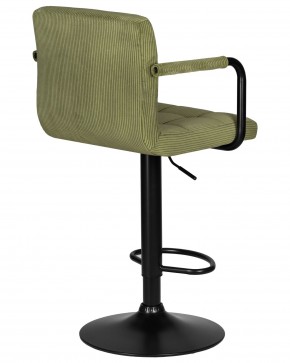 Стул барный DOBRIN KRUGER ARM BLACK, зеленый вельвет (LAR-E2041-7) в Снежинске - snezhinsk.ok-mebel.com | фото 4