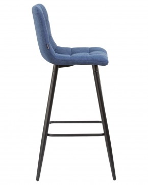 Стул барный DOBRIN NICOLE, черные матовые ножки, синяя ткань (UF860-14B) в Снежинске - snezhinsk.ok-mebel.com | фото 3
