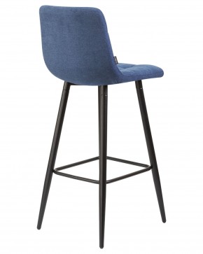 Стул барный DOBRIN NICOLE, черные матовые ножки, синяя ткань (UF860-14B) в Снежинске - snezhinsk.ok-mebel.com | фото 4