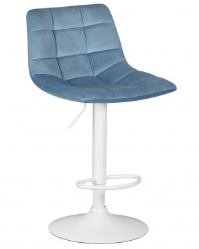 Стул барный DOBRIN TAILOR WHITE, пудрово-голубой велюр (MJ9-74) в Снежинске - snezhinsk.ok-mebel.com | фото
