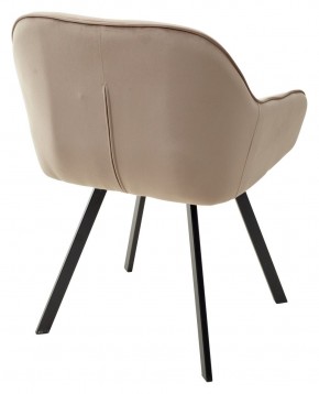 Стул GALE 360 град. поворот. BLUVEL-40 BEIGE, велюр/ черный каркас, М-City в Снежинске - snezhinsk.ok-mebel.com | фото 4