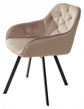 Стул GALE 360 град. поворот. BLUVEL-40 BEIGE, велюр/ черный каркас, М-City в Снежинске - snezhinsk.ok-mebel.com | фото 5