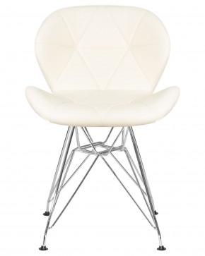 Стул обеденный DOBRIN BUTTERFLY CHROME, ножки хром, цвет кремовый в Снежинске - snezhinsk.ok-mebel.com | фото 6