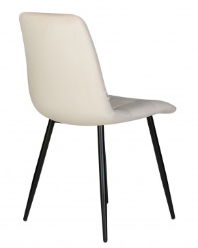 Стул обеденный DOBRIN CHILLY, Кремовый Holland 05, основание черное в Снежинске - snezhinsk.ok-mebel.com | фото 5