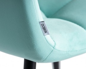 Стул обеденный DOBRIN CHILLY, Мятный Holland 50, основание черное в Снежинске - snezhinsk.ok-mebel.com | фото 10