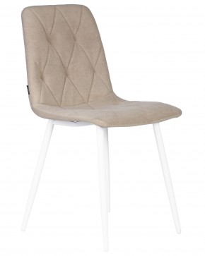 Стул обеденный DOBRIN CHILLY ROMBO, Капучино Simple 05, основание белый в Снежинске - snezhinsk.ok-mebel.com | фото 2