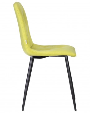 Стул обеденный DOBRIN CHILLY ROMBO, Лайм Simple 14, основание черное в Снежинске - snezhinsk.ok-mebel.com | фото 3