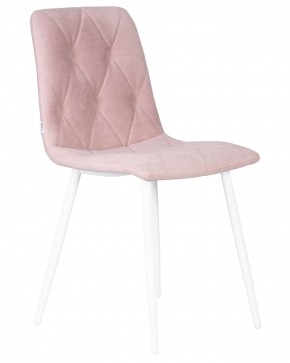 Стул обеденный DOBRIN CHILLY ROMBO, Розовый Simple 03, основание белый в Снежинске - snezhinsk.ok-mebel.com | фото 2