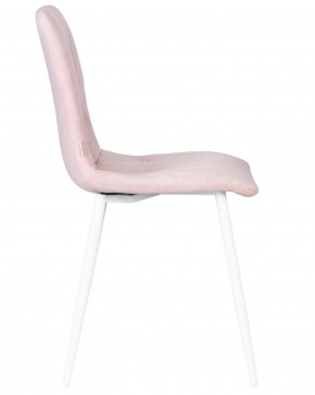 Стул обеденный DOBRIN CHILLY ROMBO, Розовый Simple 03, основание белый в Снежинске - snezhinsk.ok-mebel.com | фото 3