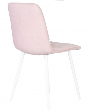 Стул обеденный DOBRIN CHILLY ROMBO, Розовый Simple 03, основание белый в Снежинске - snezhinsk.ok-mebel.com | фото 4