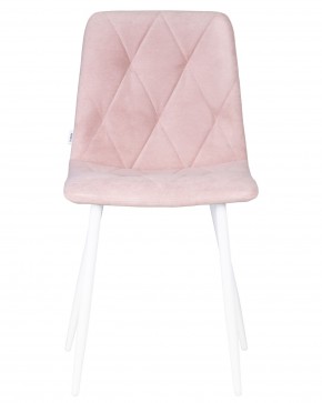 Стул обеденный DOBRIN CHILLY ROMBO, Розовый Simple 03, основание белый в Снежинске - snezhinsk.ok-mebel.com | фото 6