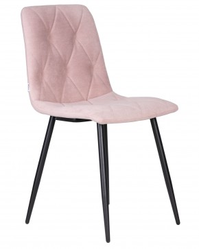 Стул обеденный DOBRIN CHILLY ROMBO, Розовый Simple 03, основание черное в Снежинске - snezhinsk.ok-mebel.com | фото 2