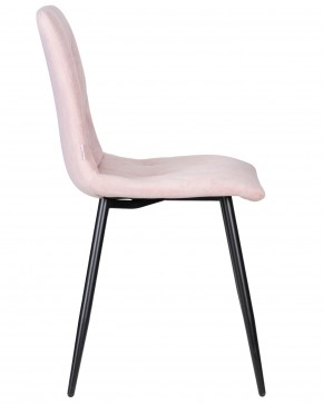 Стул обеденный DOBRIN CHILLY ROMBO, Розовый Simple 03, основание черное в Снежинске - snezhinsk.ok-mebel.com | фото 3