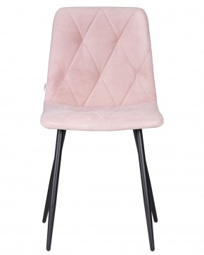 Стул обеденный DOBRIN CHILLY ROMBO, Розовый Simple 03, основание черное в Снежинске - snezhinsk.ok-mebel.com | фото 6