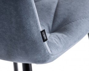Стул обеденный DOBRIN CHILLY ROMBO, Серо-голубой Simple 26, основание черное в Снежинске - snezhinsk.ok-mebel.com | фото 7
