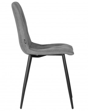 Стул обеденный DOBRIN CHILLY ROMBO, Серый Simple 33, основание черное в Снежинске - snezhinsk.ok-mebel.com | фото 3