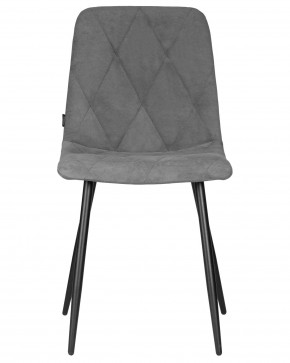 Стул обеденный DOBRIN CHILLY ROMBO, Серый Simple 33, основание черное в Снежинске - snezhinsk.ok-mebel.com | фото 6