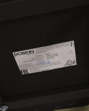 Стул обеденный DOBRIN ROBY, ЭМАЛЬ ЧЕРНЫЙ МУАР велюр Catania Forest в Снежинске - snezhinsk.ok-mebel.com | фото 12