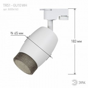 Светильник на штанге Эра  TR51 - GU10 WH в Снежинске - snezhinsk.ok-mebel.com | фото 4