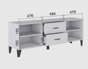 Тумба под ТВ ТВМ-6 (белый) в Снежинске - snezhinsk.ok-mebel.com | фото 2