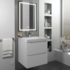 Тумба с раковиной Uperwood Tanos 50 см, подвесная, белая матовая в Снежинске - snezhinsk.ok-mebel.com | фото