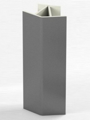 Угловое соединение для цоколя 135 гр. h100 мм (Алюминий, Белый, Черный, Сонома) в Снежинске - snezhinsk.ok-mebel.com | фото 1