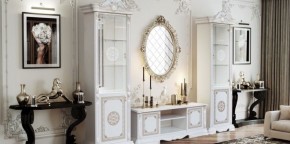 Витрина 1- дверная (12.321) Грация (белый/золото) в Снежинске - snezhinsk.ok-mebel.com | фото 2