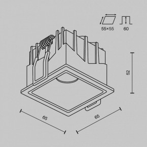 Встраиваемый светильник Maytoni Alfa LED DL043-01-10W3K-SQ-W-1 в Снежинске - snezhinsk.ok-mebel.com | фото 8