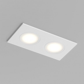 Встраиваемый влагозащищенный светильник PORT, 2?15 Вт макс., LED, GU5.3, IP65, корпус из полимера, цвет белый в Снежинске - snezhinsk.ok-mebel.com | фото 1