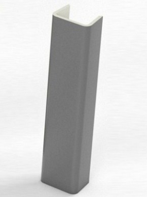 Торцевая заглушка  для цоколя h100 мм (Алюминий, Белый, Черный, Сонома) в Снежинске - snezhinsk.ok-mebel.com | фото 1