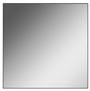Зеркало Corsica 600х600 black без подсветки Sansa (SB1064Z) в Снежинске - snezhinsk.ok-mebel.com | фото 1