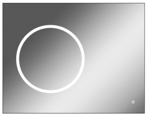 Зеркало Eclipse 90 black с подсветкой Sansa (SE1031Z) в Снежинске - snezhinsk.ok-mebel.com | фото