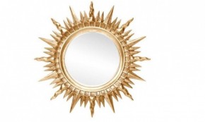 Зеркало круглое золото (1810(1) в Снежинске - snezhinsk.ok-mebel.com | фото